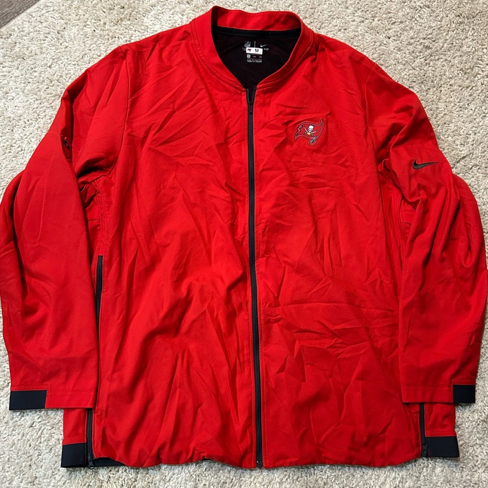 Nike Men’s Tampa Bay Buccaneers Elite Sideline Hybrid Full Zip Jacket XXL #53